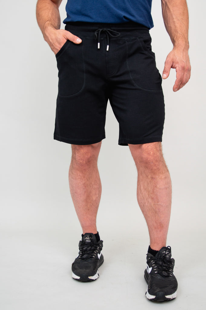 Jason Men's Cotton Shorts - Black Casual Summer Shorts for Outdoor Activities, Gym, and Lounge Wear
