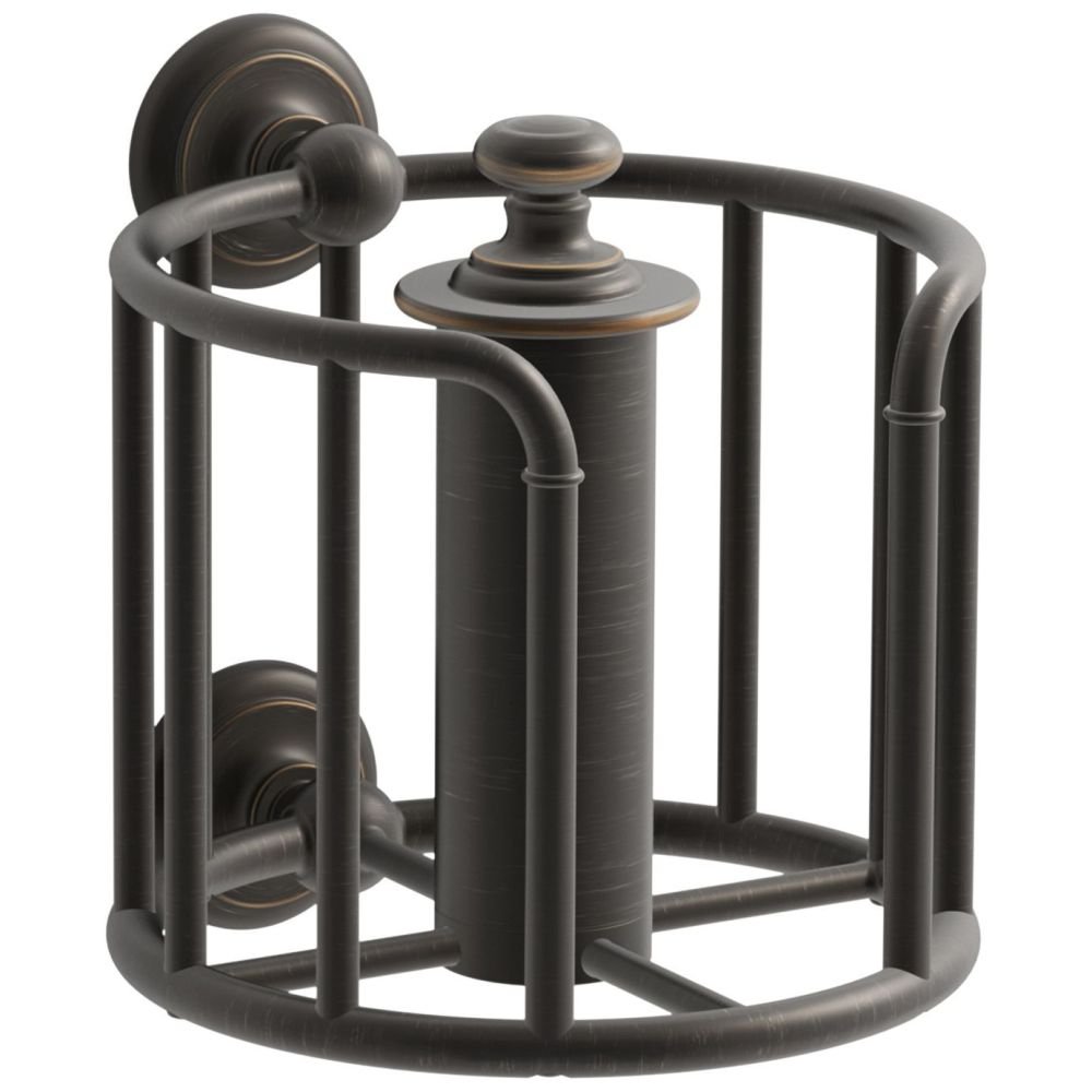Kohler K-72576-2BZ Artifacts Toilet Paper Holder - Oil-Rubbed Bronze Bathroom Tissue Dispenser - Perfect for Modern & Traditional Bathroom Decor