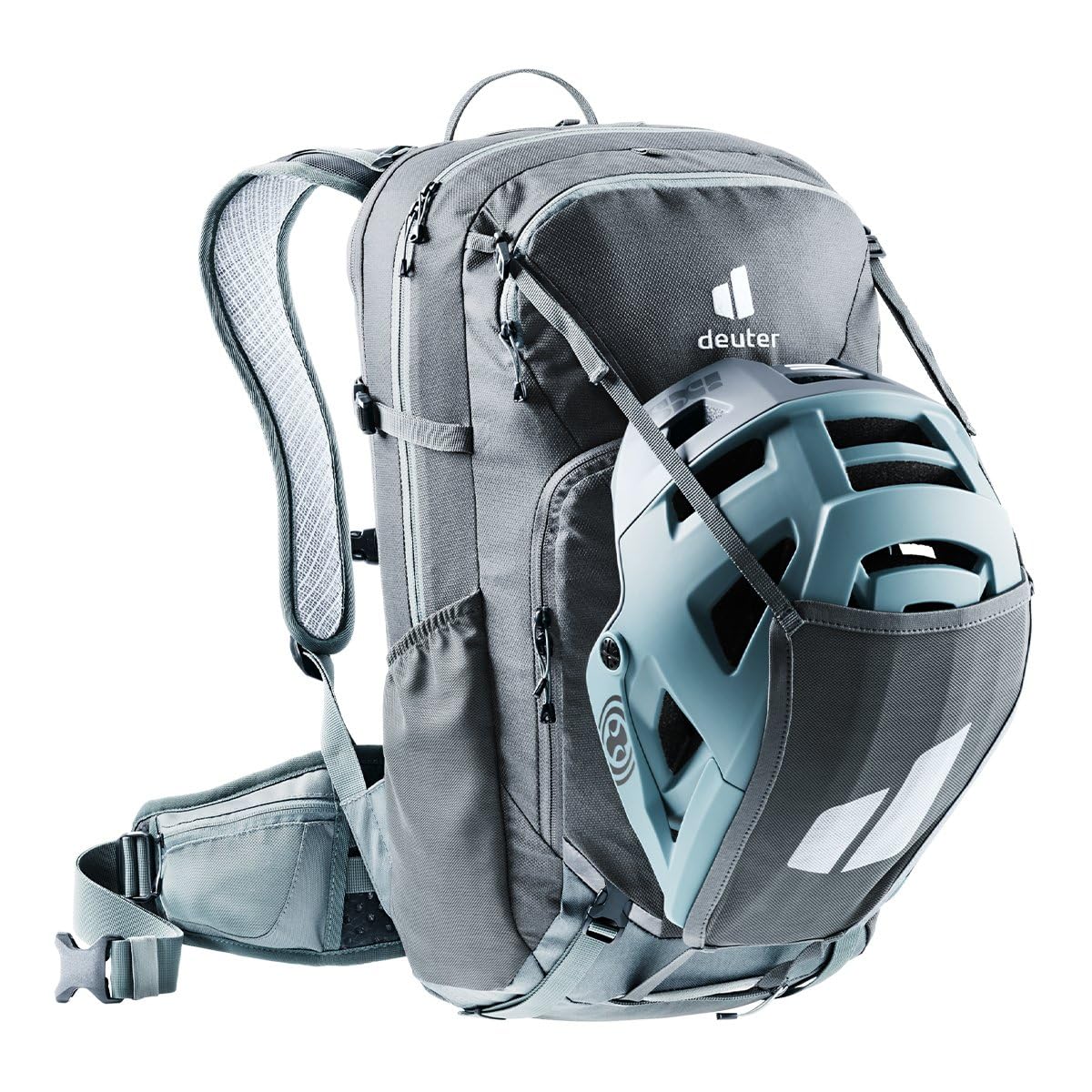 Deuter Attack 22 EL Extra Long Protector Bike Backpack - Waterproof Cycling Backpack for Commuting & Mountain Biking | Durable Hiking Daypack with Laptop Compartment