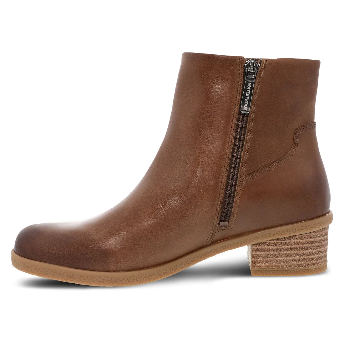 DANSKO DAISIE TAN Waterproof Leather Slip-On Clogs for Women - Comfortable Non-Slip Nursing Shoes for Healthcare Workers & Teachers | Final Sale
