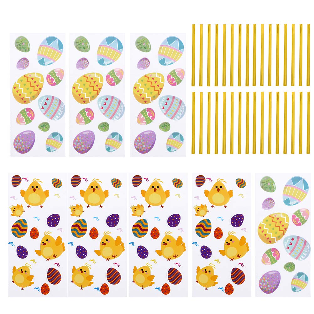 INOOMP 1 Set Easter Goodie Bags - 12 Pack Pastel Colored Treat Bags for Candy, Cookies & Party Favors | Reusable Gift Wrapping Pouches for Easter Egg Hunt, Classroom Treats & Holiday Celebrations
