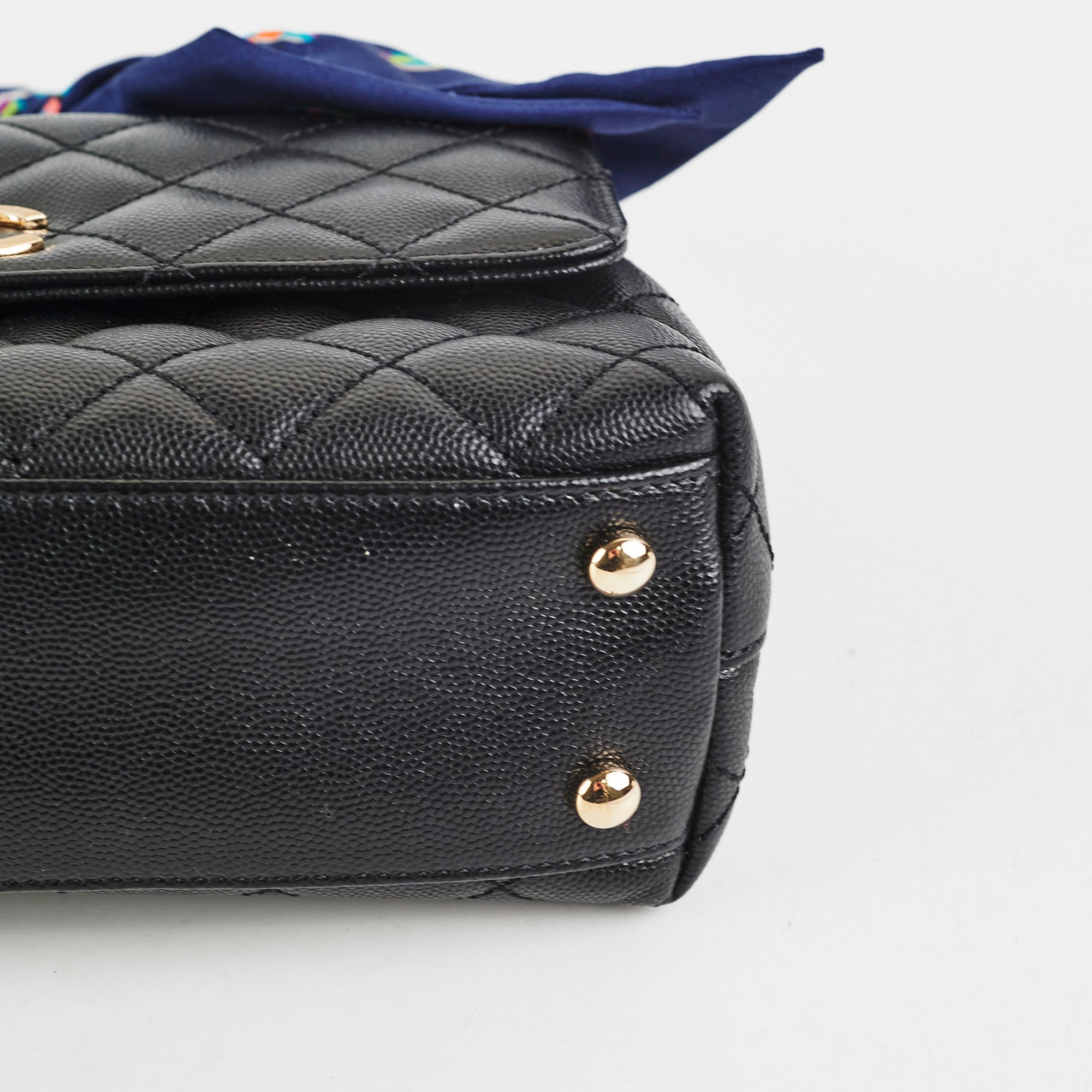 Chanel Small Coco Handle Bag in Black Caviar Leather - Luxury Crossbody Purse for Women, Perfect for Date Night & Evening Events