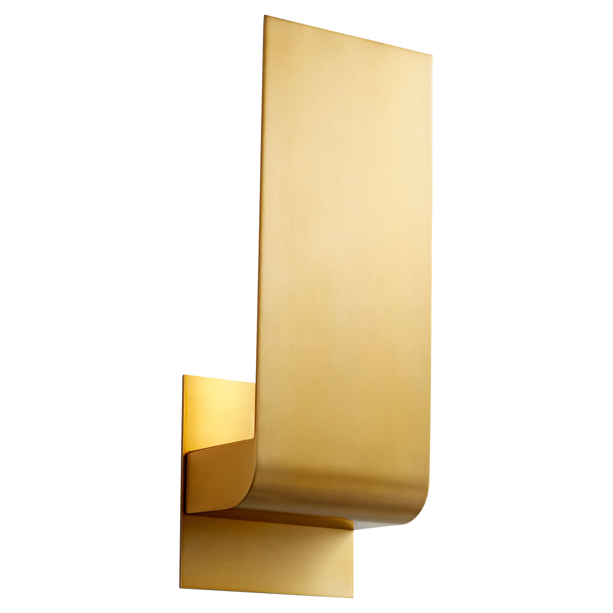 Oxygen Halo 3 535 40 Wall Sconce LED Light Fixture - 14.25 Inch Modern Sconce with 3000K Warm White Light in Aged Brass Finish - Perfect for Bedroom, Living Room & Hallway Lighting