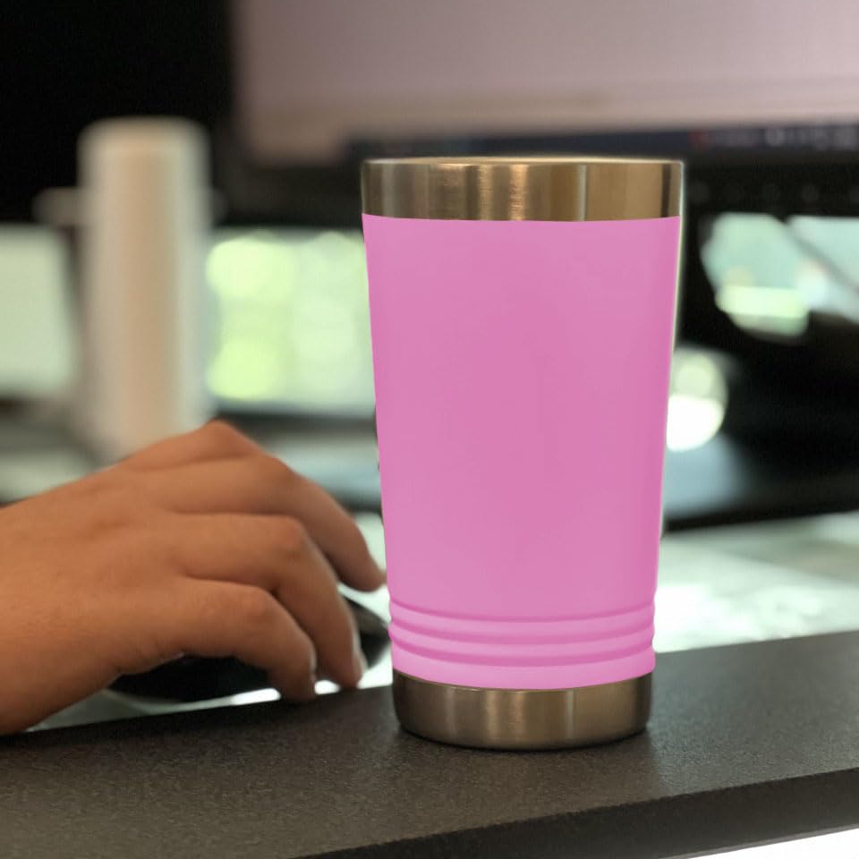 LaserGram 16oz Vacuum Insulated Stainless Steel Tumbler with Lid - Custom Engraved LPN Nurse Gift (Light Purple) | Keeps Drinks Hot/Cold for Hours - Perfect for Nurses, Healthcare Workers & Office Use