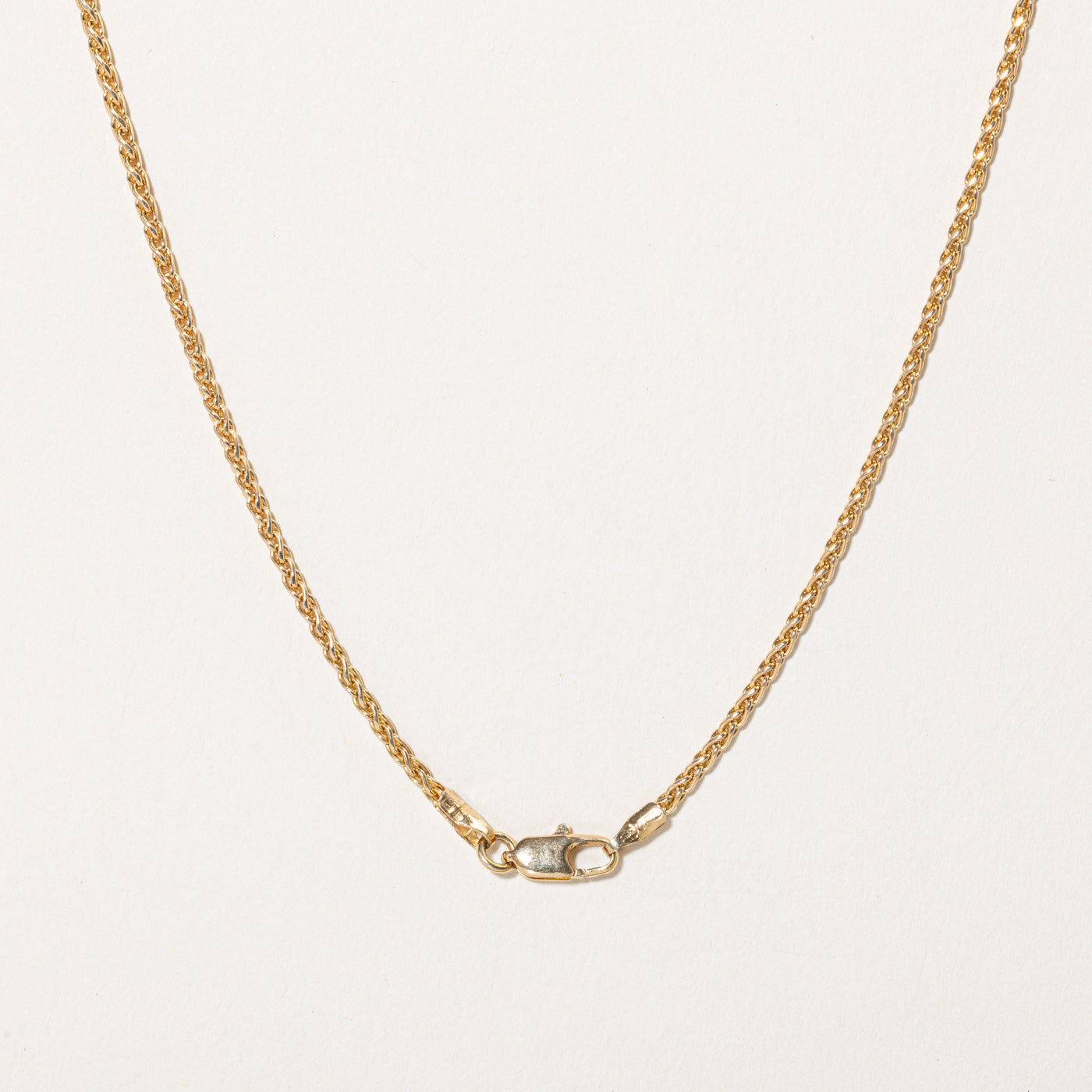 10K Yellow Gold Wheat Chain Necklace - 18 Inch Solid Gold Rope Chain for Men & Women - Perfect for Layering, Gifts, and Everyday Wear