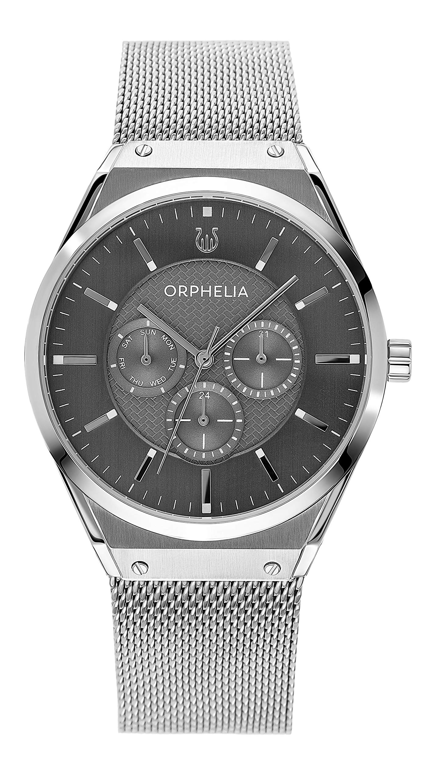 Orphelia Men's Multi-Dial Quartz Watch with Saffiano Leather Strap - Stylish Chronograph for Business, Casual & Outdoor Activities
