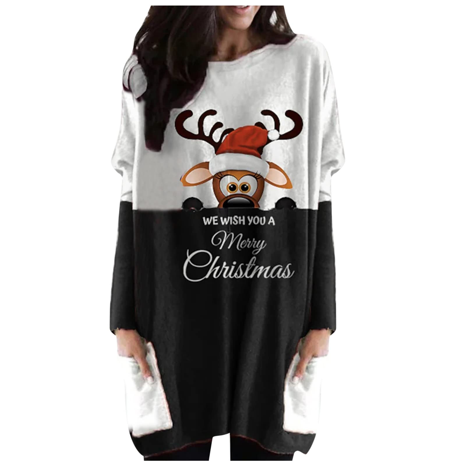 Women's Vintage Print Off Shoulder Long Sleeve T-Shirt - Retro Casual Winter Top for Party, Date Night & Everyday Wear
