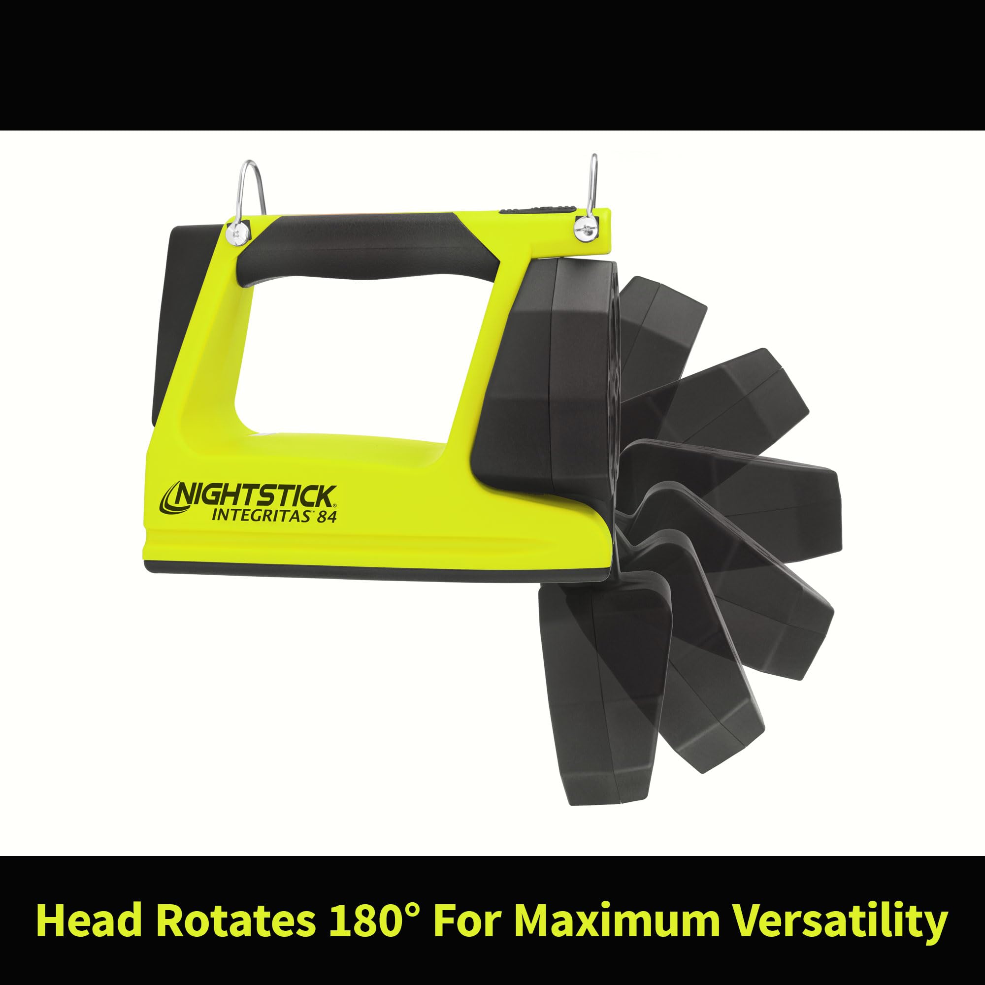 Nightstick XPR-5582GX INTEGRITAS 82 Intrinsically Safe LED Lantern with Articulating Head - Lithium-Ion Battery - Green Color - UL913 Certified - Ideal for Hazardous Work Environments, Emergency Lighting & Industrial Use
