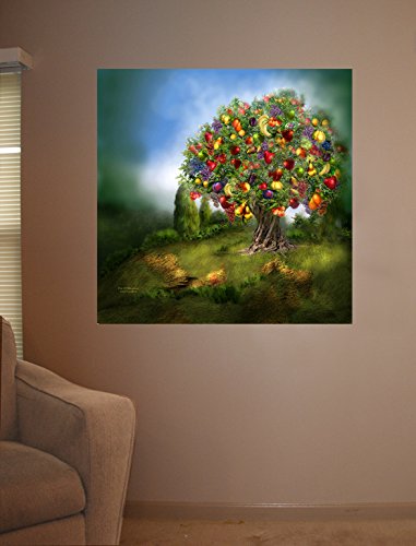Cavalaris Tree of Abundance Wall Decal 48x48 Inches - Large Removable Vinyl Sticker for Home, Nursery, Office Decor | Perfect for Living Room, Bedroom & Spiritual Spaces