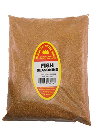 Marshalls Creek Kosher Fish Seasoning No Salt Refill - 11 oz | All-Natural Spice Blend for Grilling, Baking & Seafood Dishes | Perfect for Fish, Chicken & Vegetables