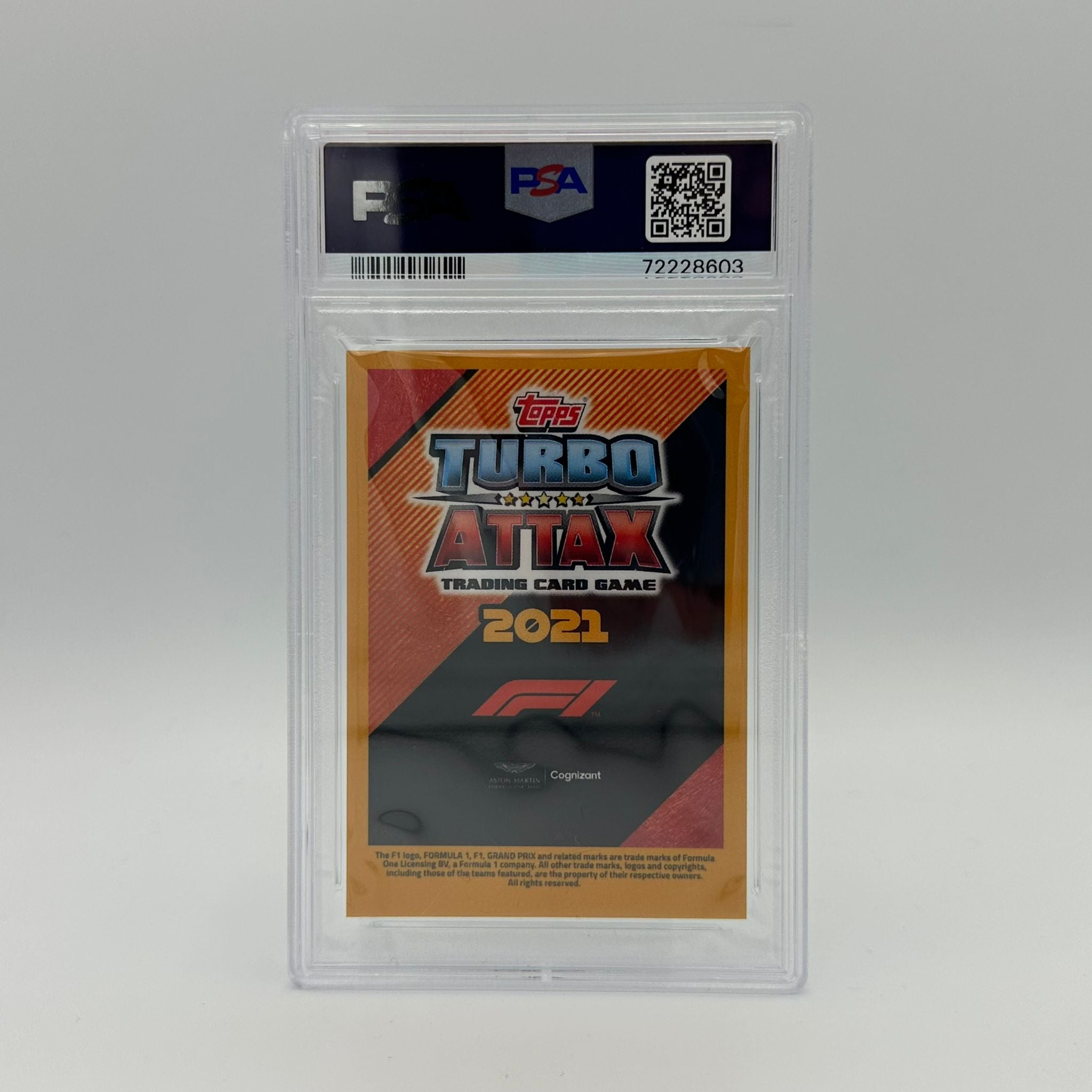 PSA 9 Graded Sebastian Vettel /250 Fire Card - Rare Collectible for F1 Fans & Sports Memorabilia Enthusiasts
