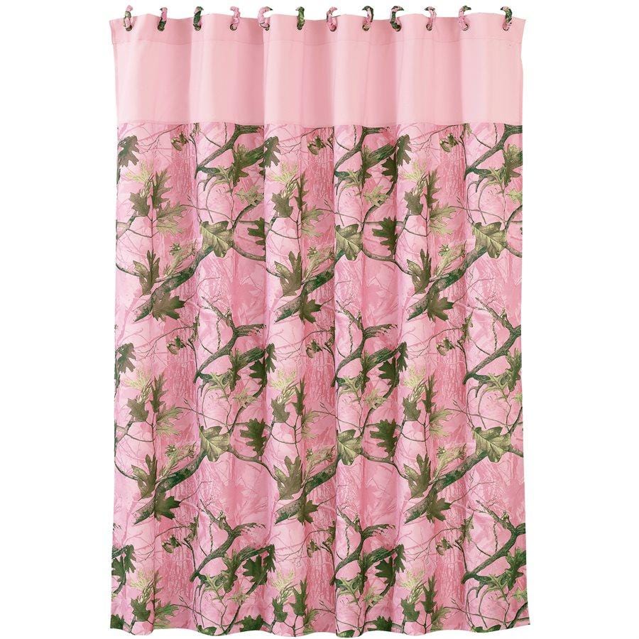 Pink Oak Camo Waterproof Shower Curtain - Stylish Bathroom Decor for Modern Homes, Perfect for Bathrooms & Vanities