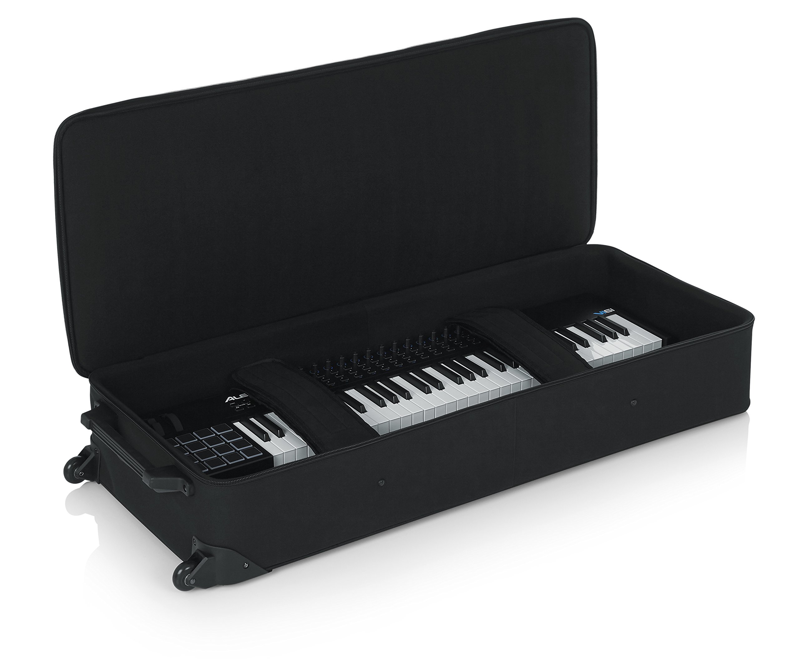 Gator GK-61 Semi-Rigid Keyboard Case - Durable 61-Key Travel Protection for Musicians | Perfect for Gigging, Studio Sessions & Transport