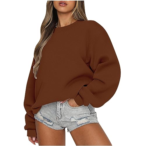 04-brown?crew Neck Sweatshirt