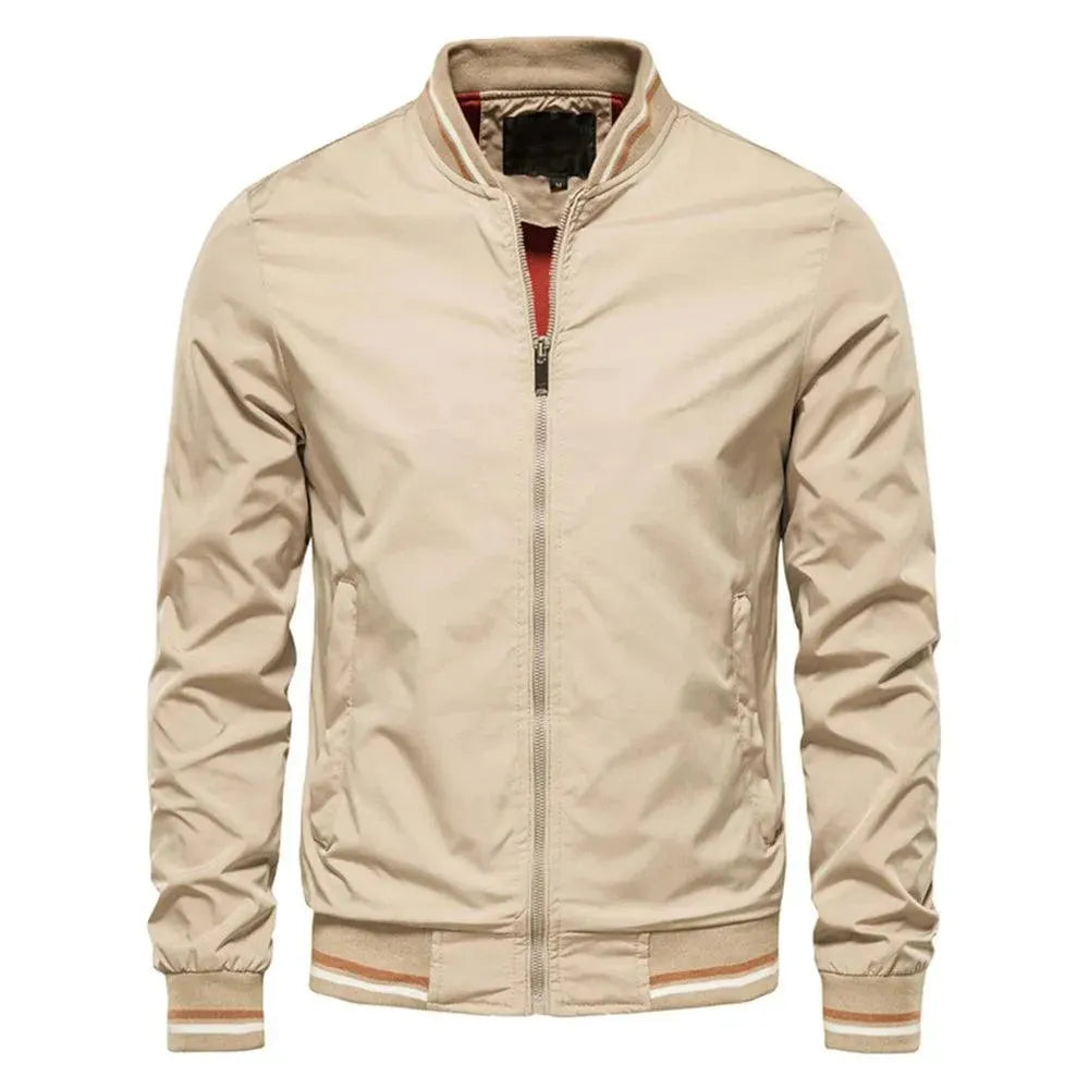 Men's Casual Bomber Harrington Jacket - Lightweight & Stylish Outerwear for Everyday Wear, Travel & Outdoor Activities