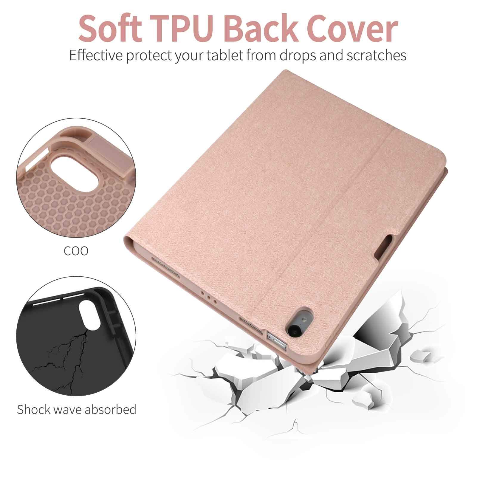 Premium COO Keyboard Case for iPad Air 5th/4th Gen & iPad Pro 11 (2020-2024) - Detachable Bluetooth Wireless Keyboard with Built-in Apple Pencil Holder - Champagne Gold | Perfect for Work, Study & Travel