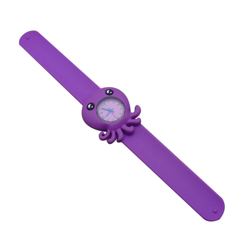 Obuyke Kids Slap Watch Bracelet - Educational Octopus Toy Watch for Boys & Girls - Fun Birthday Gift for Children - Perfect for School, Playtime & Outdoor Activities