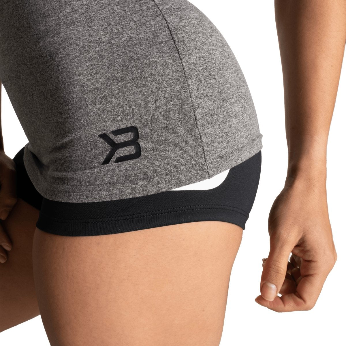 Better Bodies Performance Halter - Graphite Melange Workout Top for Women | Gym, Yoga & Running Activewear