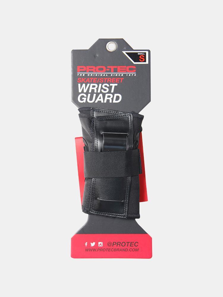 Protec Street Wrist Guards - Black - Protective Skateboard & Rollerblade Wrist Support for Extreme Sports & Outdoor Activities