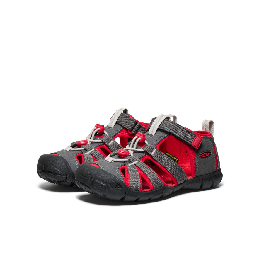 Seacamp II CNX Big Kids' Water Shoes - Magnet/Red Carpet - Lightweight & Quick-Dry for Beach, Pool & Water Sports