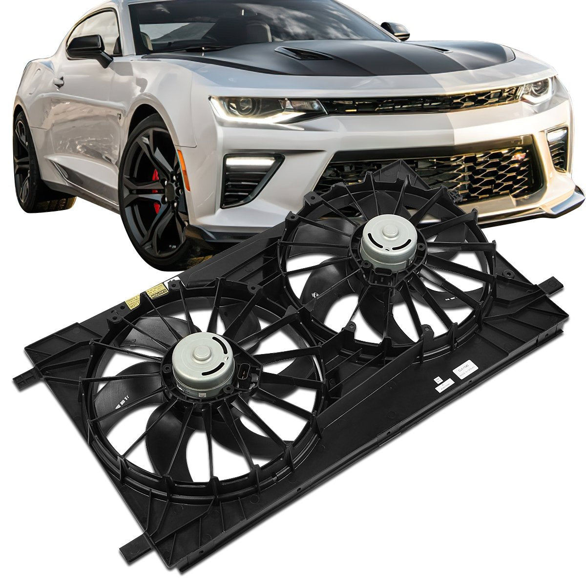 High Performance Radiator Cooling Fan CH3115163 for 2008-2014 Dodge Avenger & 2007-2017 Jeep Compass 2.0L 2.4L 2.7L 3.5L 3.6L - Perfect for Engine Overheating Prevention & Summer Driving