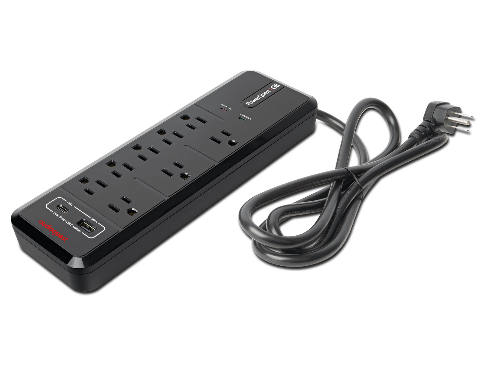 Audioquest PowerQuest G8 Power Conditioner - Premium Noise Filter for Home Theater & Hi-Fi Systems - Perfect for Audiophiles & Music Studios