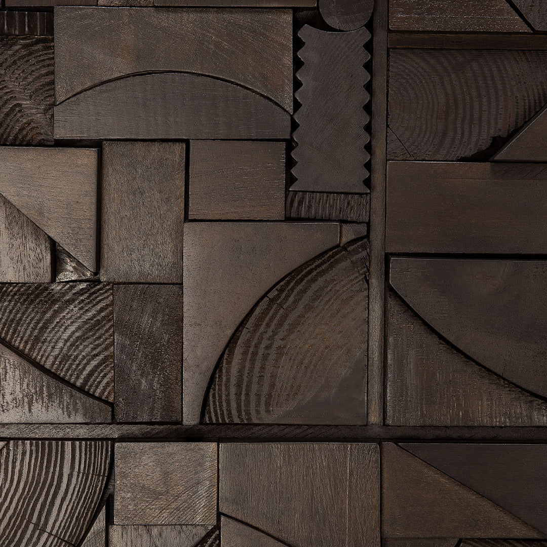 Ethnicraft Bricks Wall Art - Modern Brick Wall Decor for Living Room, Bedroom & Office - Handcrafted 3D Textured Wall Panels for Home & Commercial Spaces