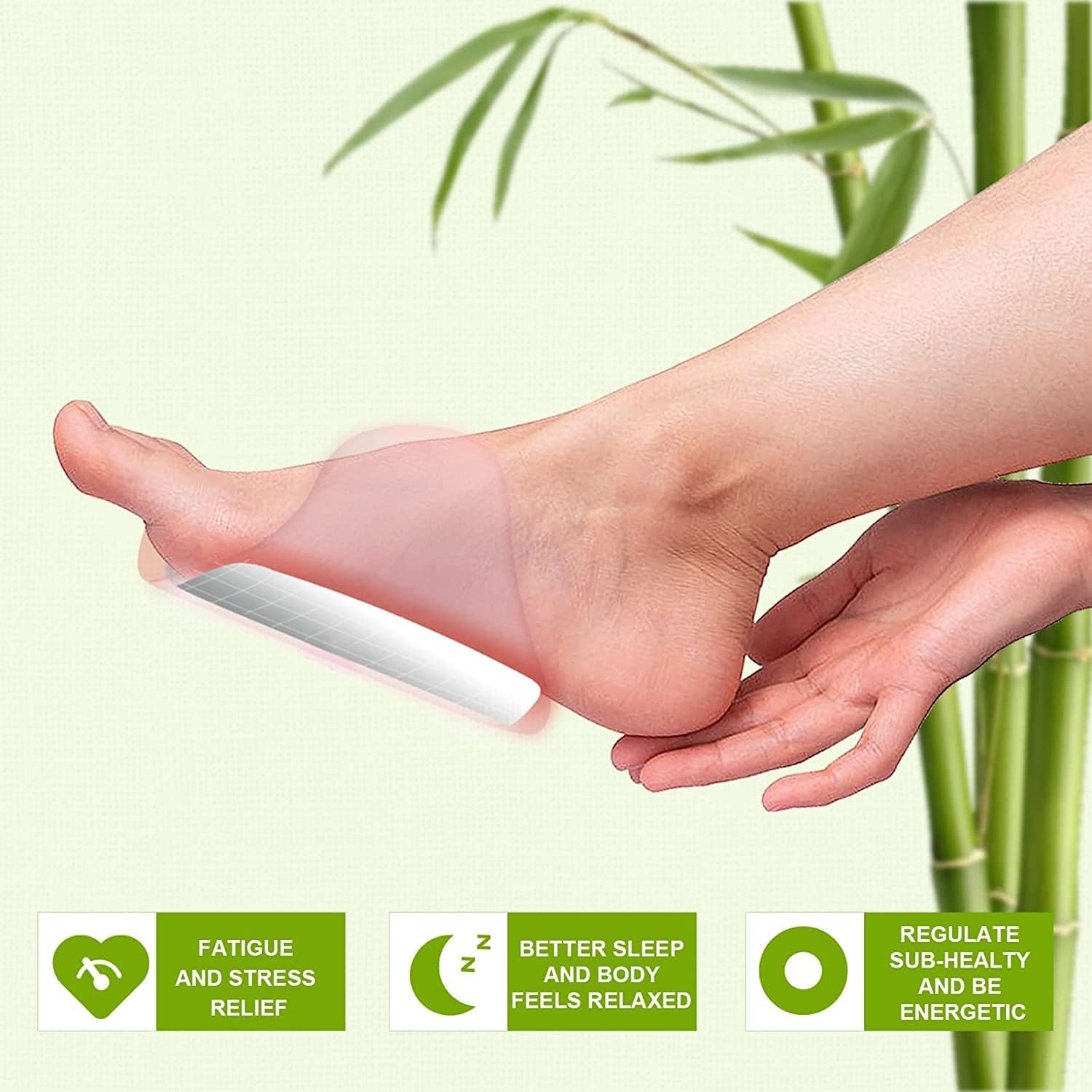 ENJOYMART Premium Detox Foot Patches - Natural Toxin Removal & Stress Relief for Better Sleep, 10 Pads per Box | Perfect for Nighttime Use, Travel & Post-Workout Recovery