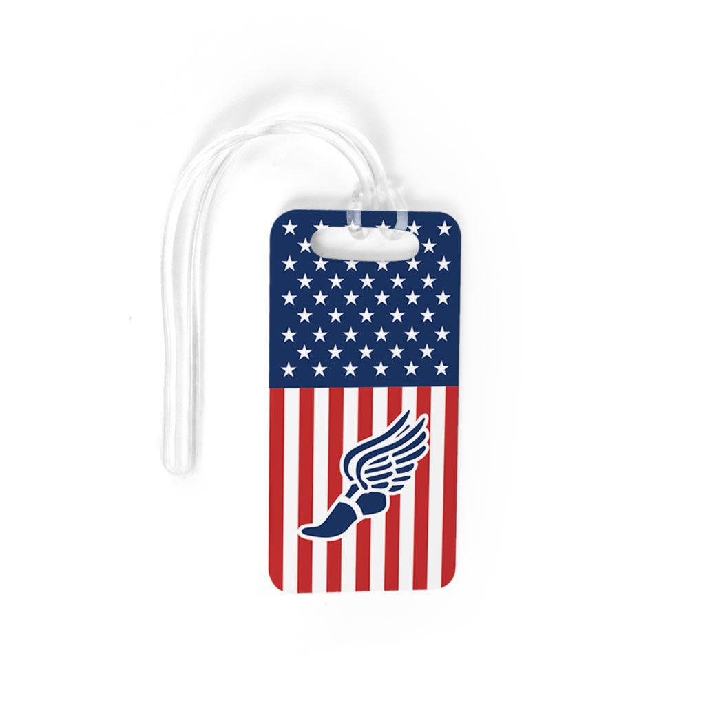Track and Field Luggage & Bag Tag - Durable Sports Travel Accessories for Athletes | USA Track & Field Approved | Perfect for Gym Bags, Suitcases & Backpacks