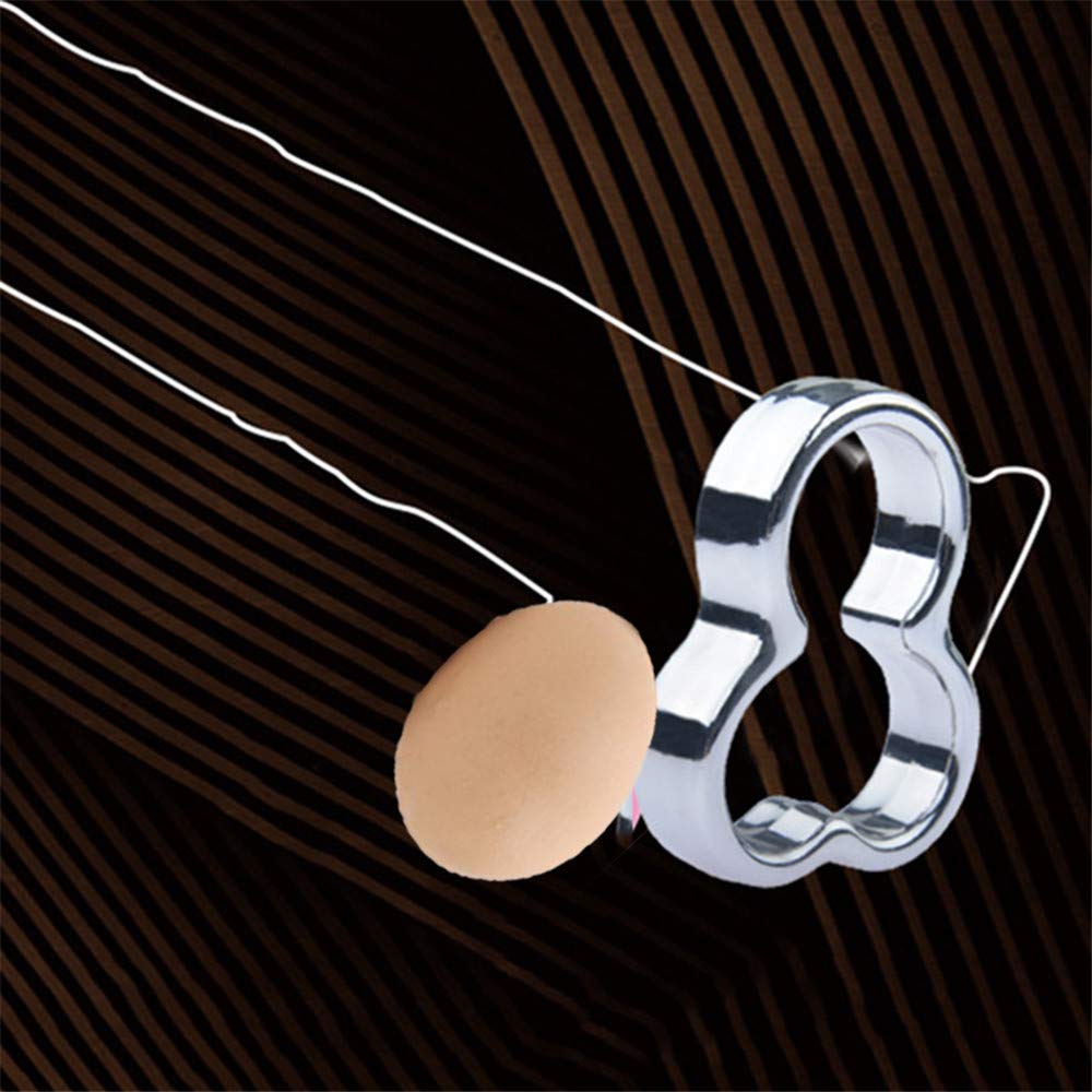 Stainless Steel Scrotum Stretcher & Cock Ring Set for Men - Testicular Weight Pendant, Delay Ejaculation Training - Perfect for BDSM, Sensual Play & Couples Intimacy Enhancement