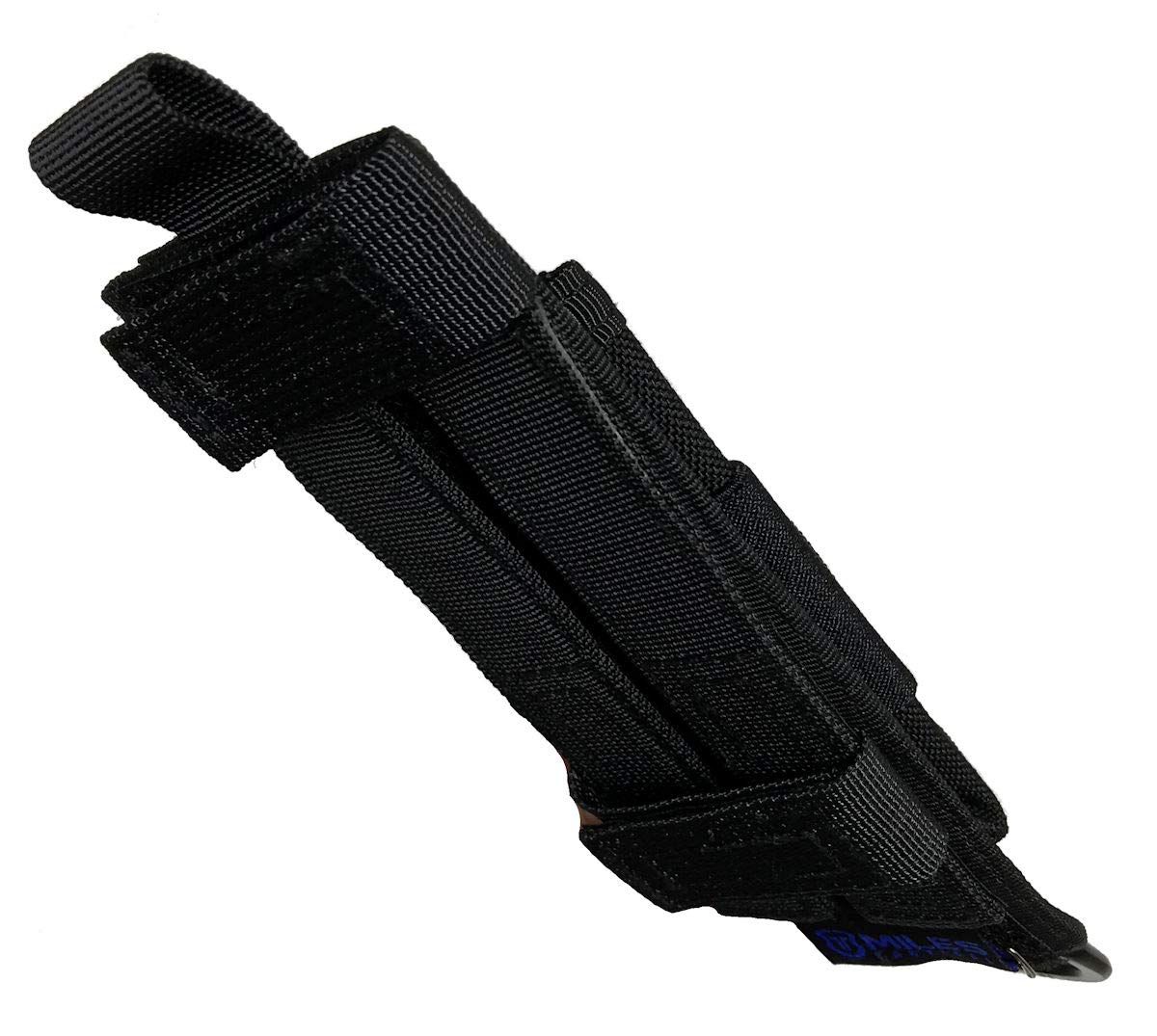 Tactical MOLLE Baton Holder Pouch - Compatible with Expandable Batons & Flashlights - Perfect for Police Duty, Security Work, and Outdoor Adventures
