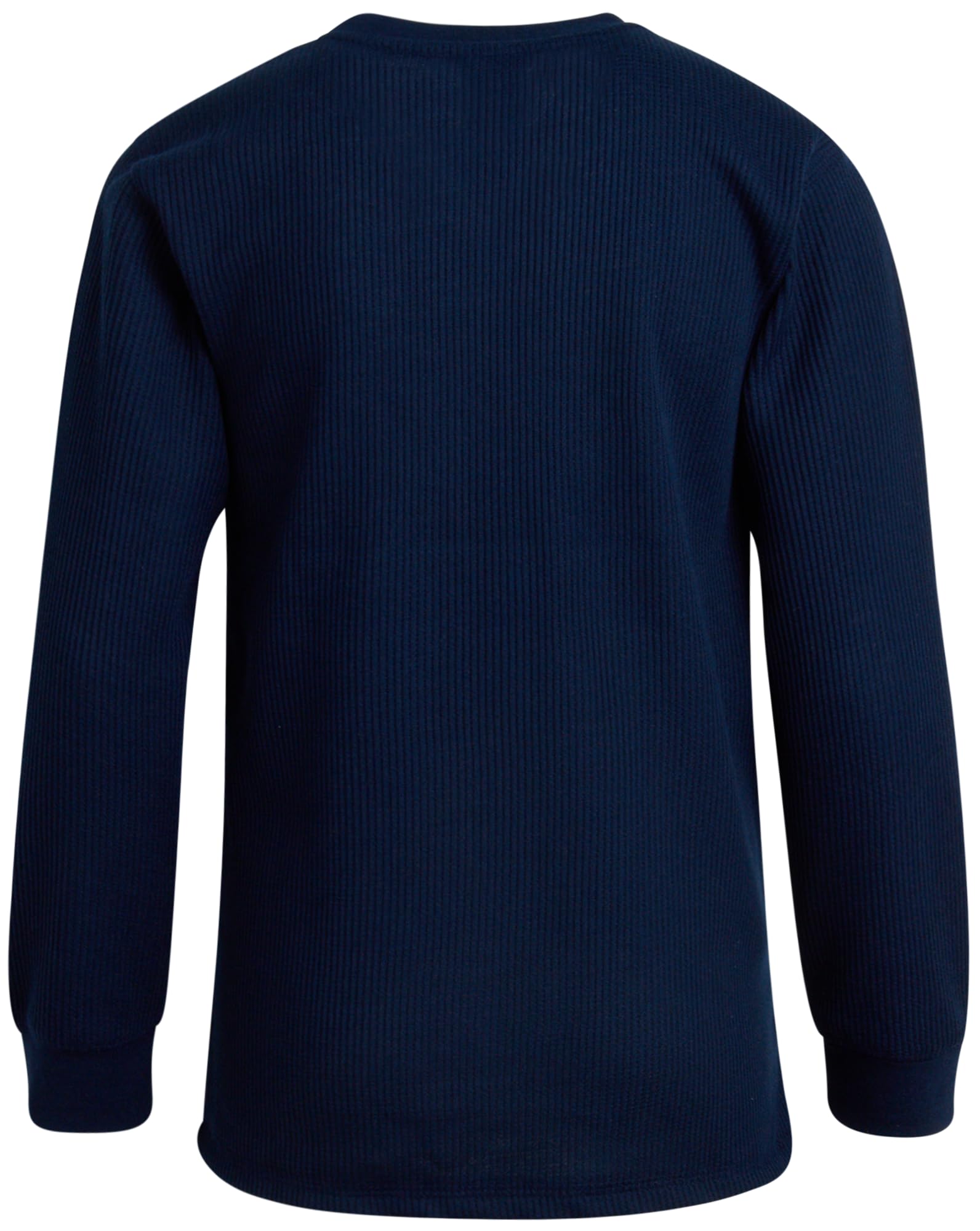Boys' Thermal Shirt 2-Pack - Soft Waffle Knit Long Sleeve Crewneck T-Shirts for Kids (Sizes 8-18) | Warm Winter Layering & Casual School Outfits