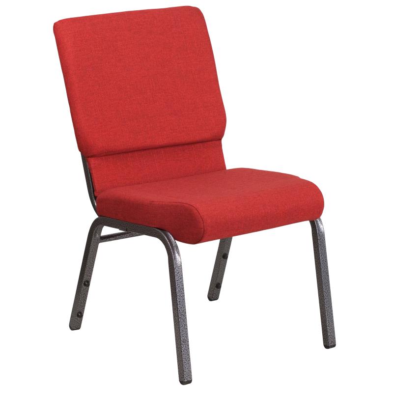 FLASH HERCULES Series 18.5''W Stackable Church Chair - Caramel Fabric & Copper Vein Frame - Perfect for Churches, Events, and Banquets