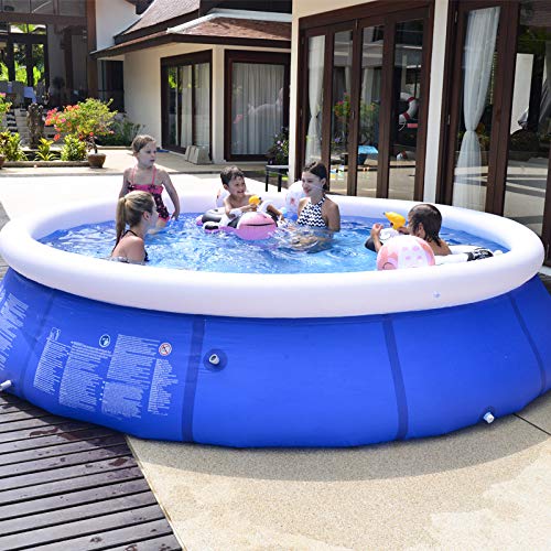 **Inflatable Swimming Pool for Kids & Adults - Round Quick Setup Family Paddling Pool, Safe Summer Water Play for Backyard, Parties, and Outdoor Fun**