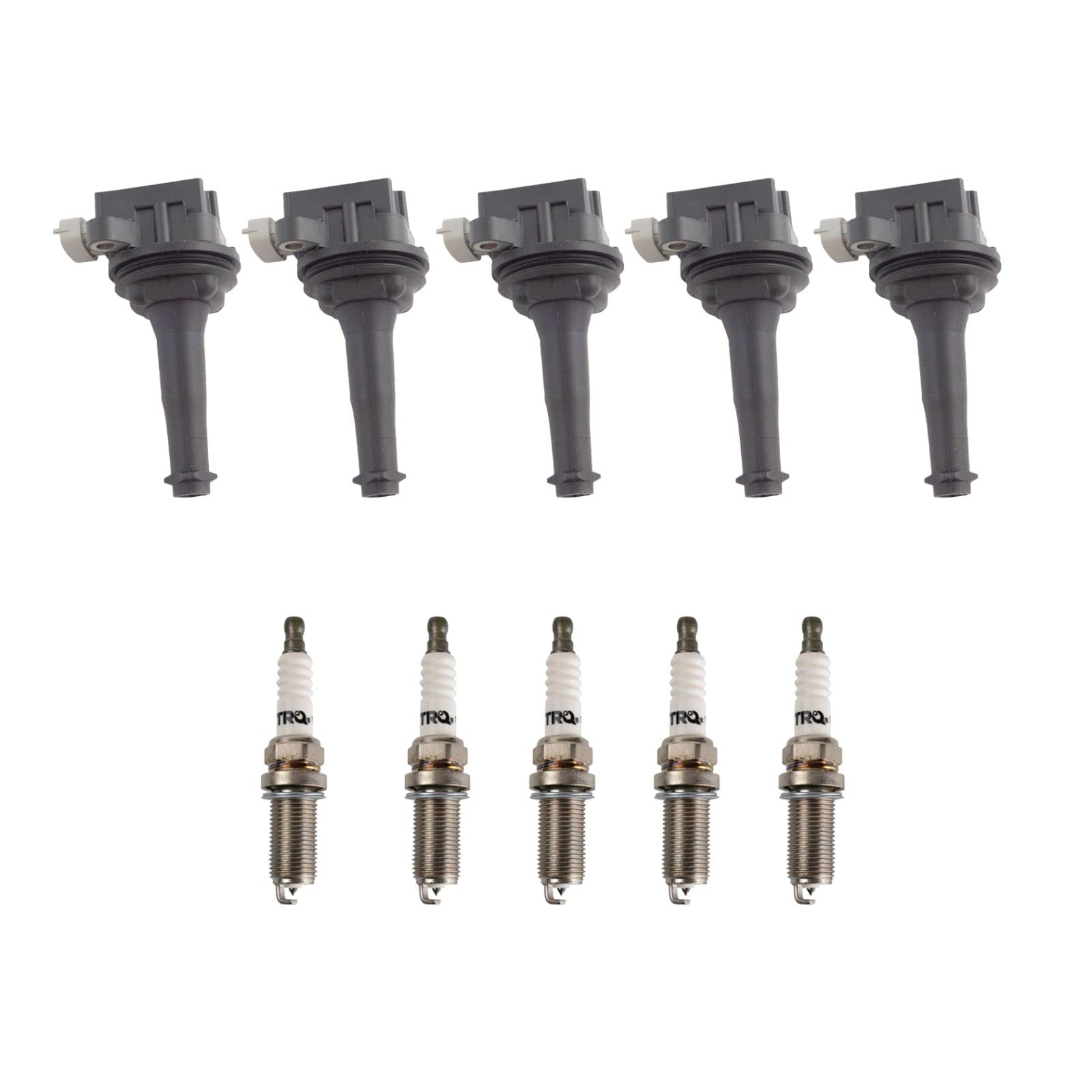 Volvo Ignition Coil & Spark Plug Kit - Compatible with 2004-2016 Volvo Models (S40, S60, V50, V70) | High Performance Replacement Parts for Smooth Engine Start & Acceleration