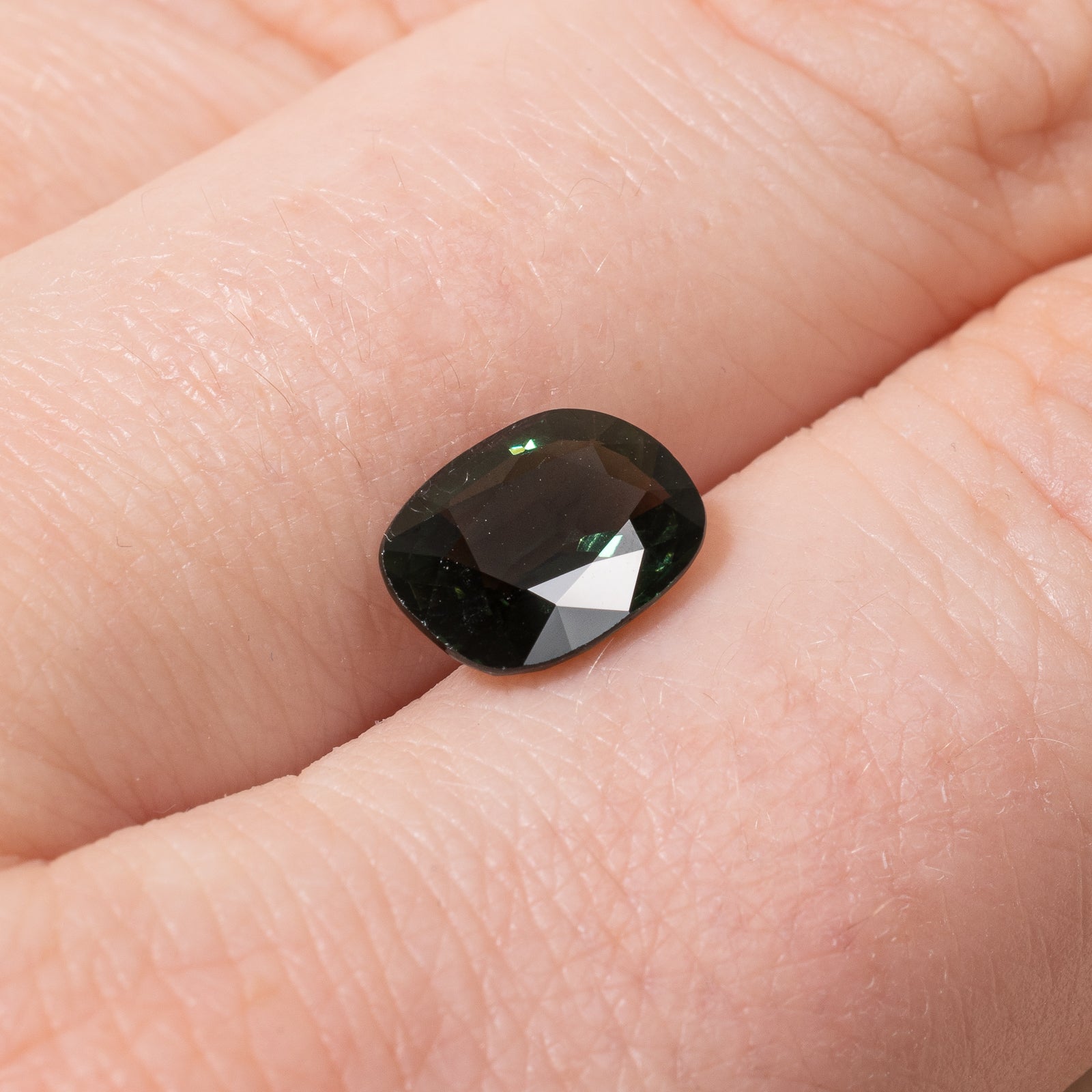 2.41ct Natural Cushion Cut Loose Green Sapphire Gemstone for Jewelry Making - Engagement Rings, Earrings & Necklaces