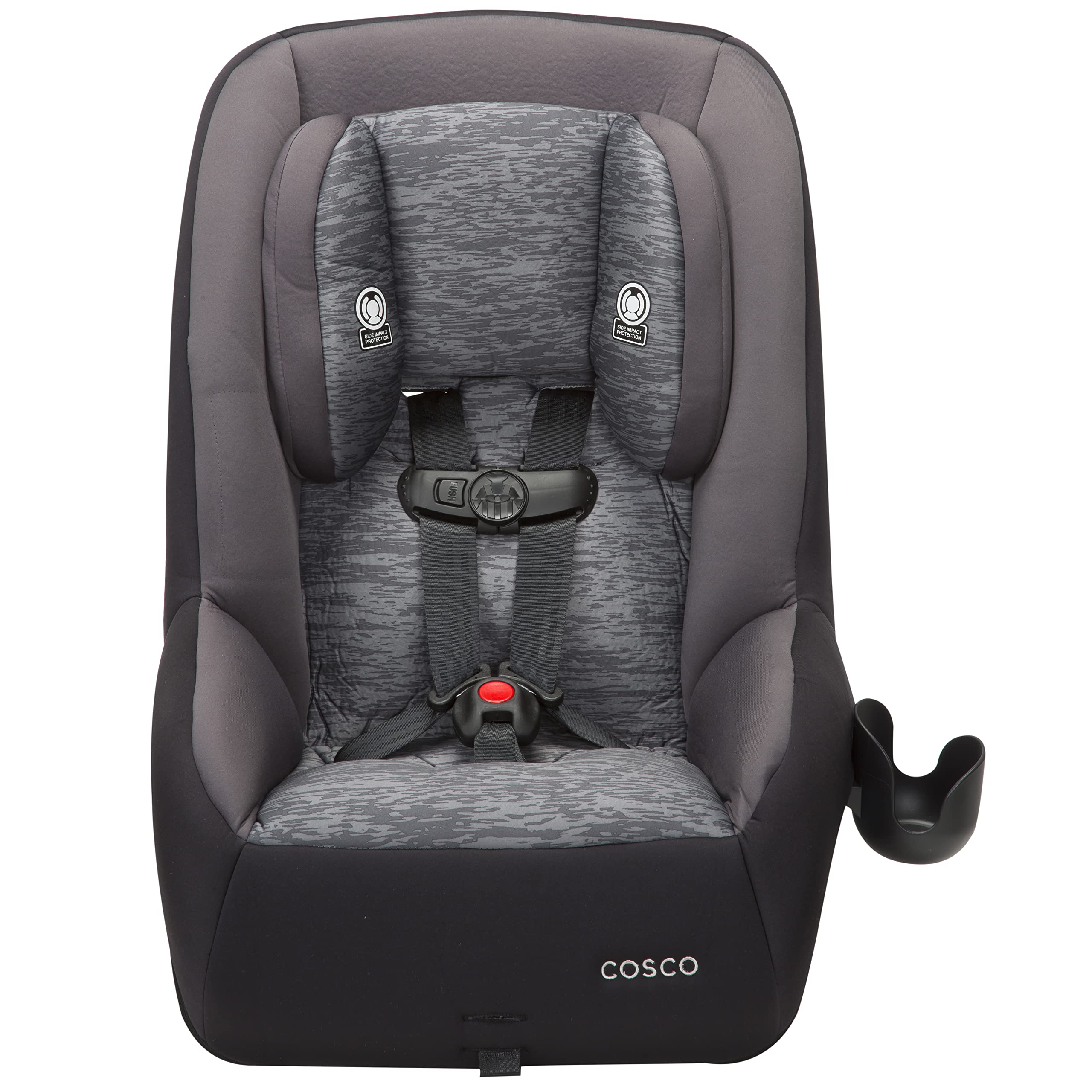 Cosco Mighty Fit 65 DX Convertible Car Seat for Toddlers & Kids | Heather Onyx | Rear & Forward Facing | Safe & Comfortable for Travel & Daily Use