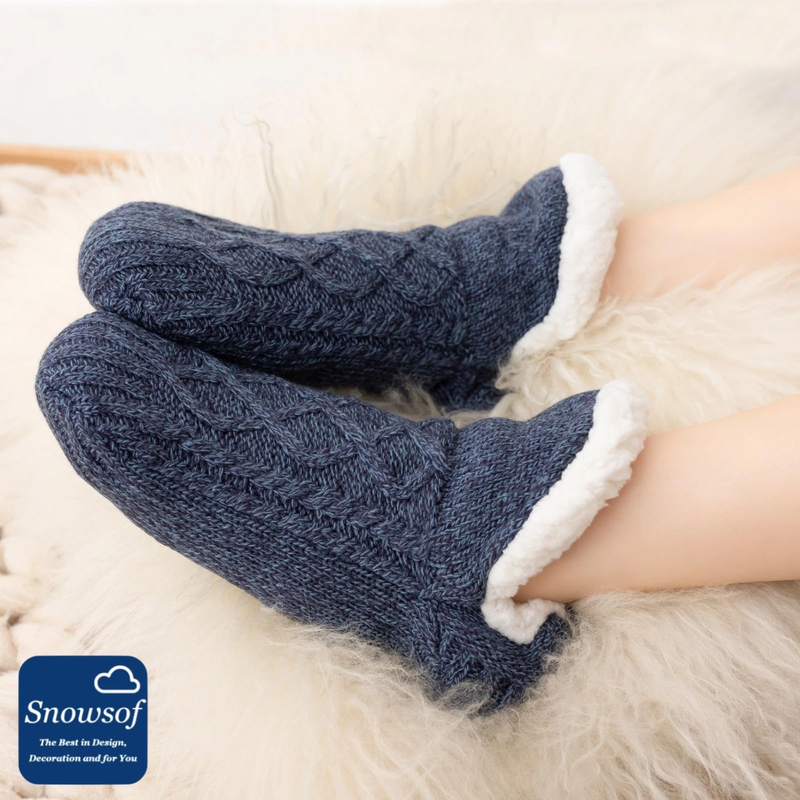 Women's Thermal Winter Socks - Ultra Warm Fuzzy Thick Snow Socks for Cold Weather | Perfect for Snowboarding, Skiing & Cozy Indoor Wear