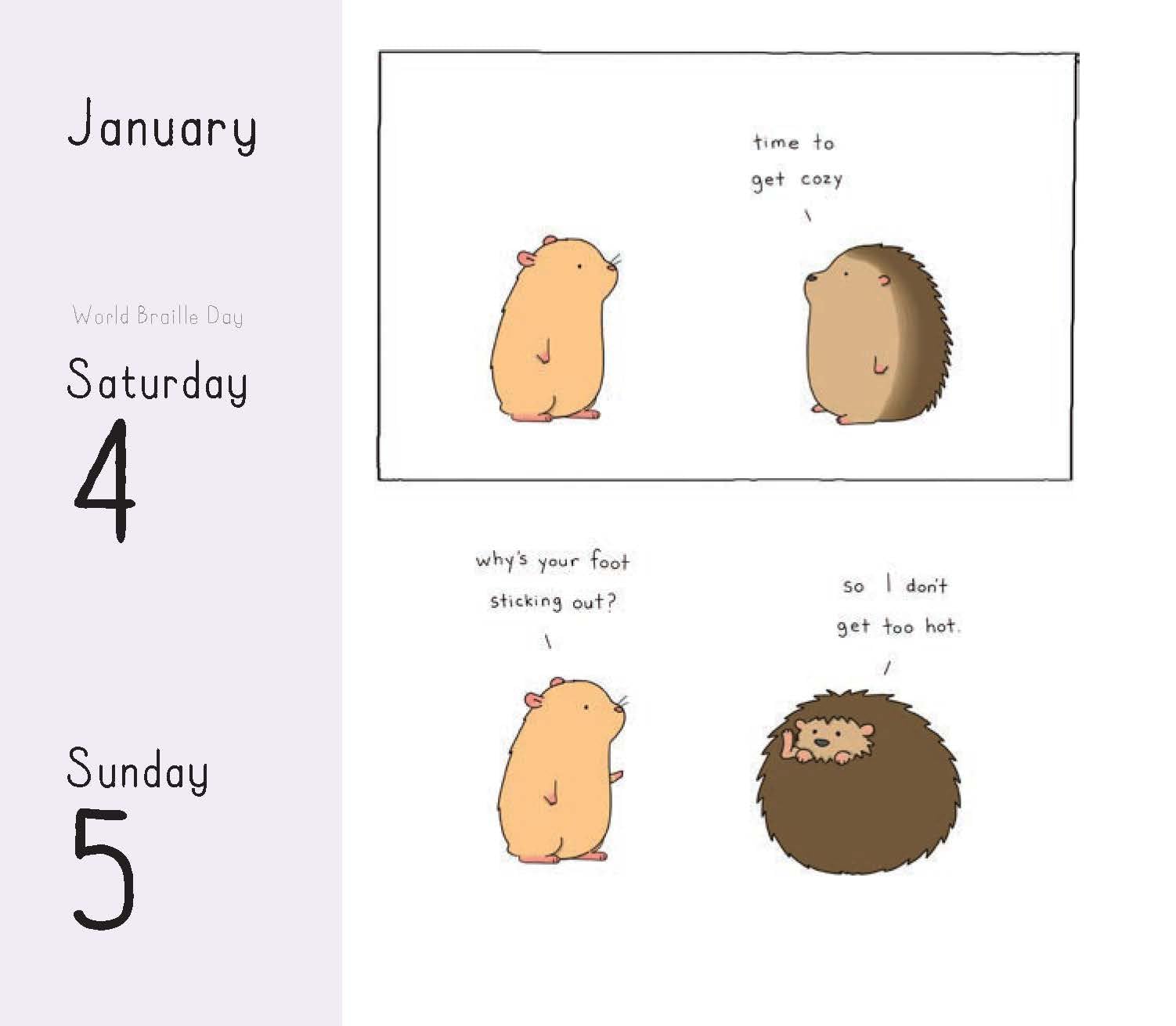 Little World of Liz Climo 2025 Daily Wall Calendar - Cute Animal & Funny Comics Planner for Office, Home, or Gift - Perfect for Scheduling, Organizing, and Daily Inspiration