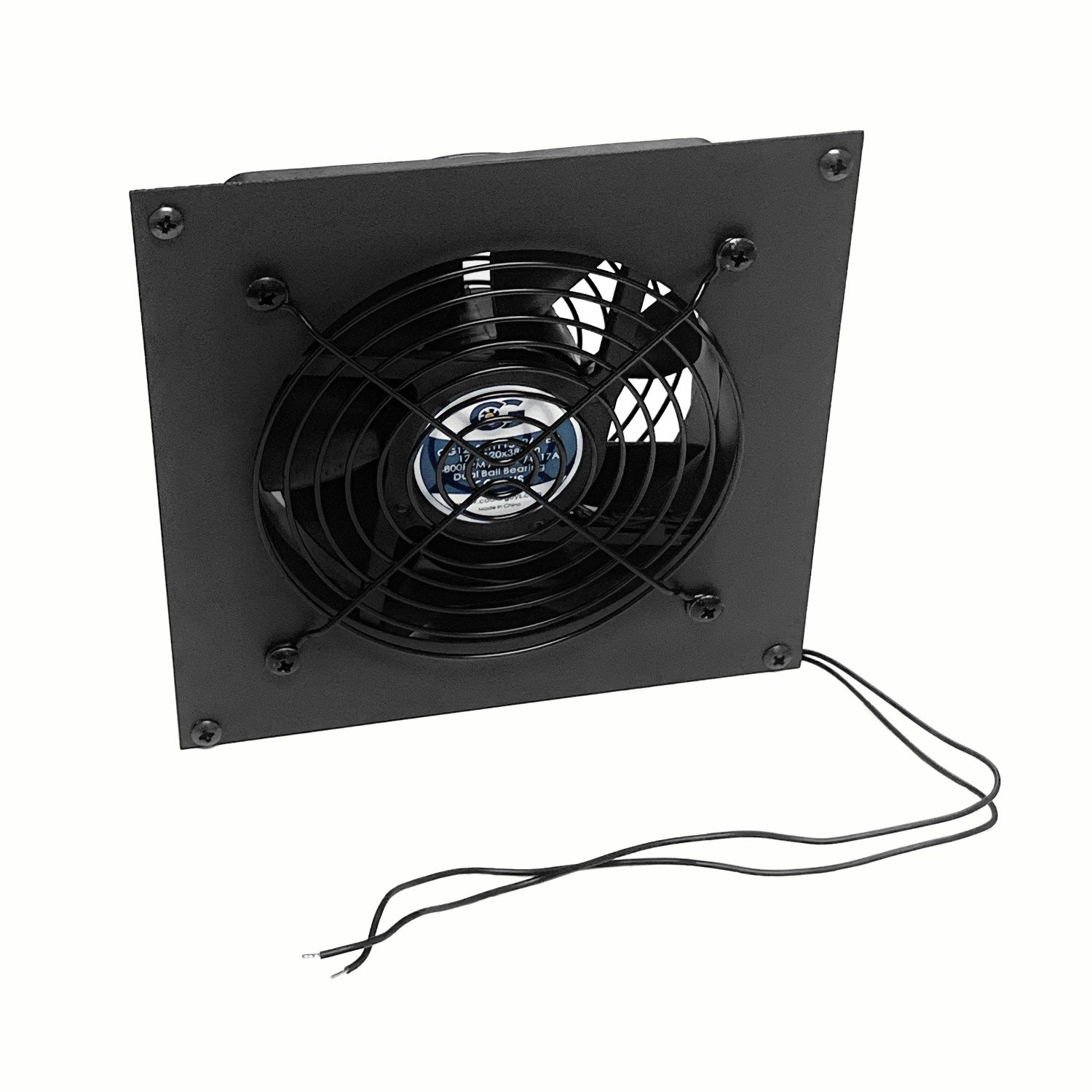 120mm High Airflow EC Fan - Single Bracket Inline Fan for PC Cooling, Server Racks & Home Ventilation | Quiet & Energy Efficient