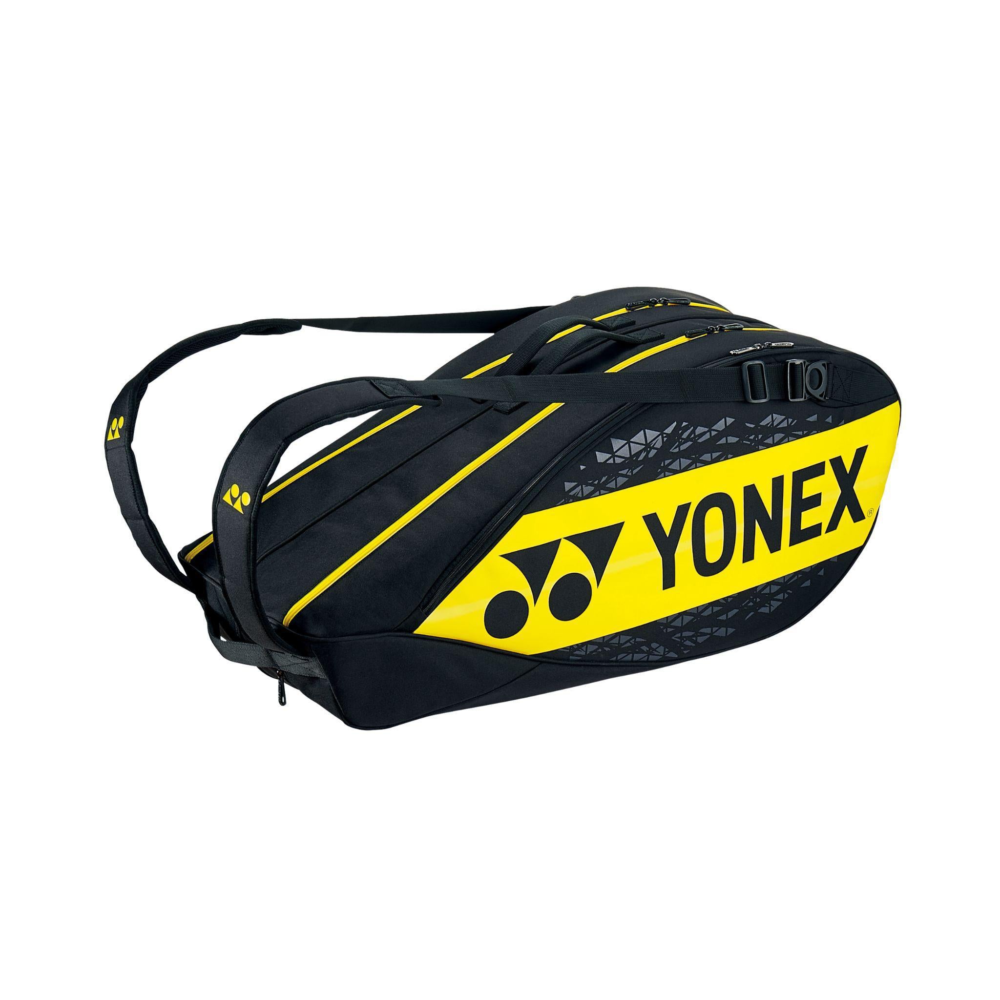 Yonex 92226EX Pro Tournament Tennis Bag 6-Piece Set - Lightning Yellow | Durable Sports Gear for Tennis Players & Athletes | Perfect for Tournaments, Training & Travel