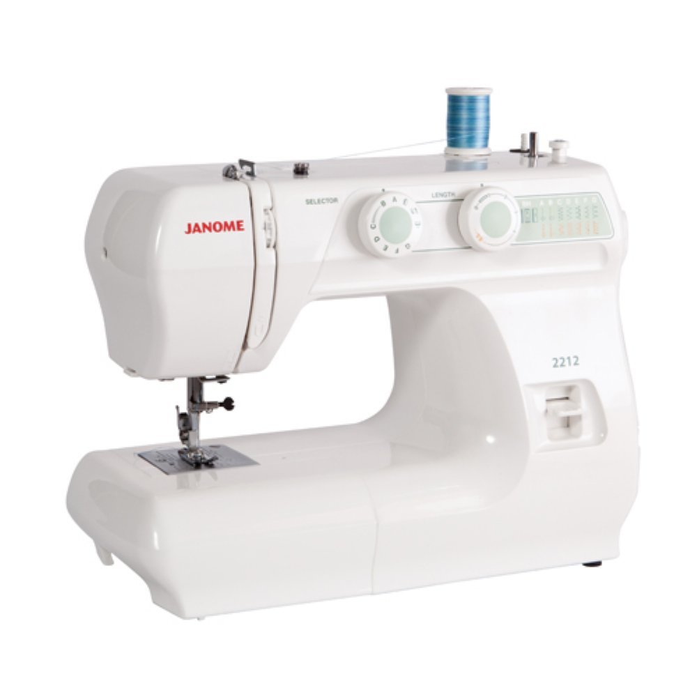 Janome 2212 Front-Loading Sewing Machine with 12 Built-In Stitches - Perfect for Beginners, Quilting & Home DIY Projects | Compact & Easy-to-Use Sewing Machine for Dressmaking & Fabric Crafts