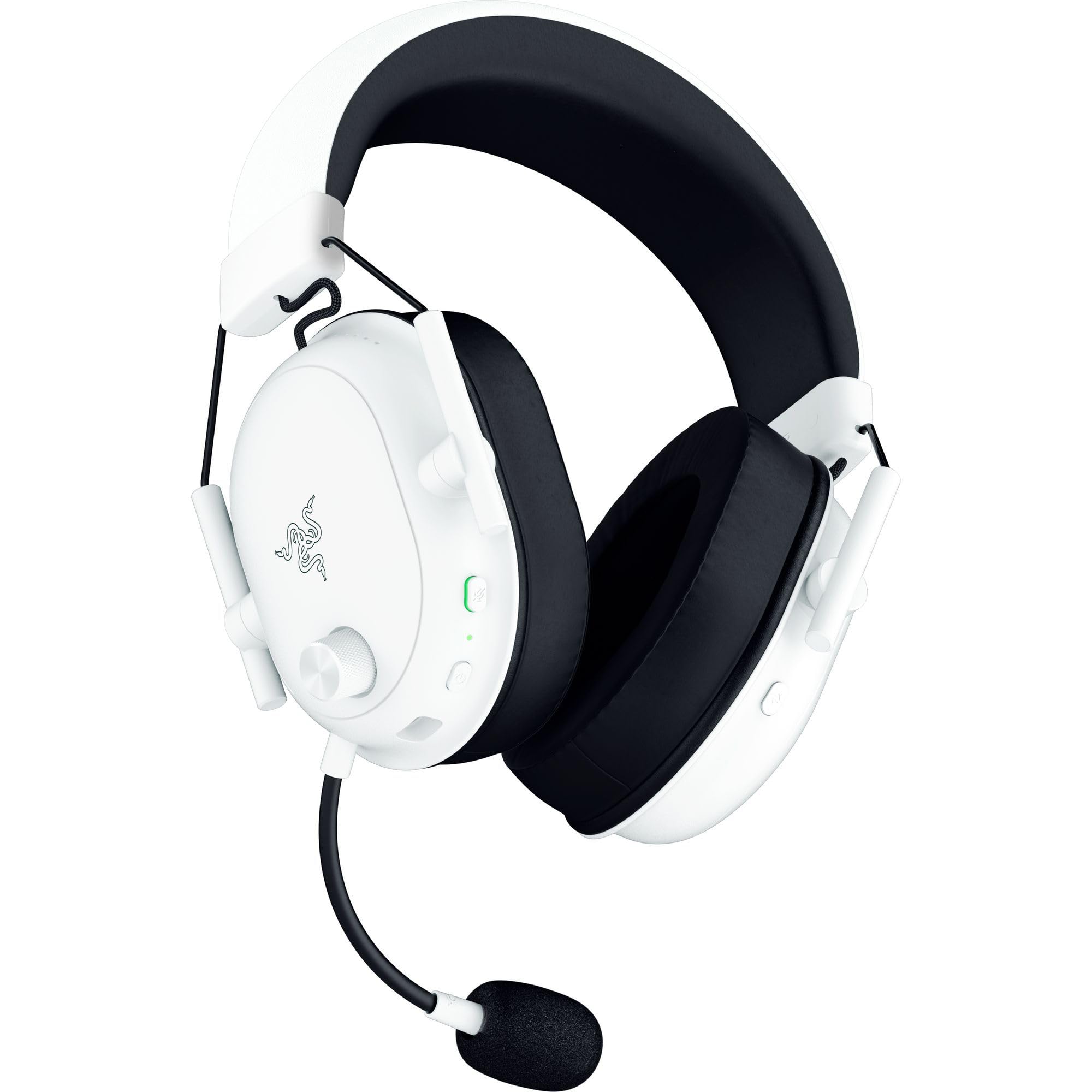 Razer BlackShark V2 Hyperspeed Wireless Gaming Headset for PC - Ultra Lightweight 280g with Super Wideband Mic & TriForce Titanium 50mm Drivers | Noise Isolation Foam Cushions | White | Perfect for Esports, Streaming & Competitive Gaming
