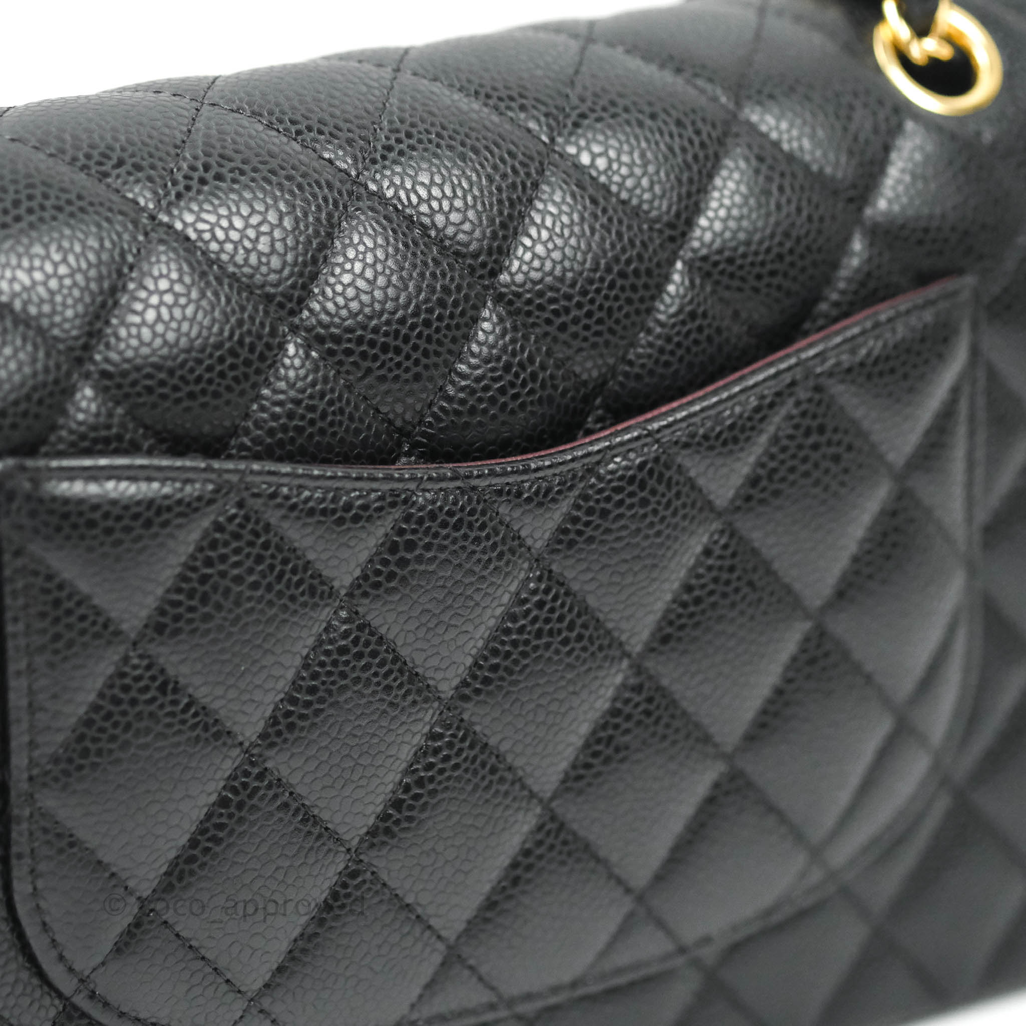Chanel Classic Medium Double Flap Bag Black Caviar Leather with Gold Hardware - Luxury Shoulder Bag for Women, Perfect for Work, Parties & Special Occasions