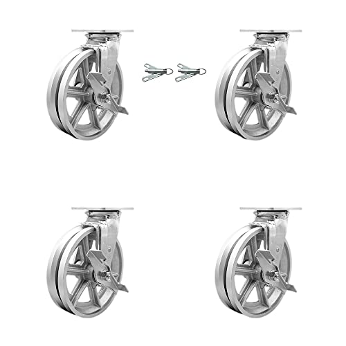 4 Swivel w/4 Brakes & 2 Swivel Locks