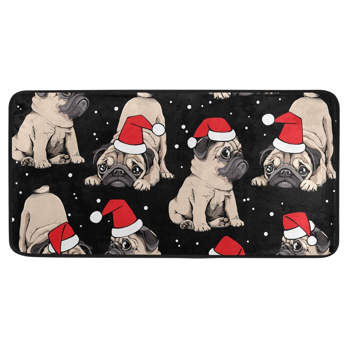 DOMIKING Non-Slip Christmas Kitchen Rug - 39