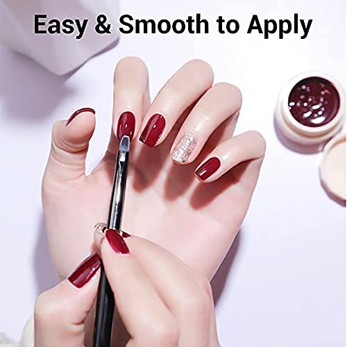 6Pcs Nail Polish Set - 6 Colors Creamy Gel Polish Kit for DIY Nail Art, Salon & Home Manicure | Long-Lasting, Non-Toxic Pudding Gel Polish Gift Set (Set 06) - Perfect for Parties, Weddings, Holidays & Everyday Nail Care