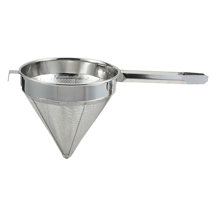 Winco 12 Fine China Cap Strainer CCS 12F - Premium Quality Kitchen Strainer for Professional Chefs & Home Cooking - Perfect for Straining Pasta, Vegetables & Washing Fruits