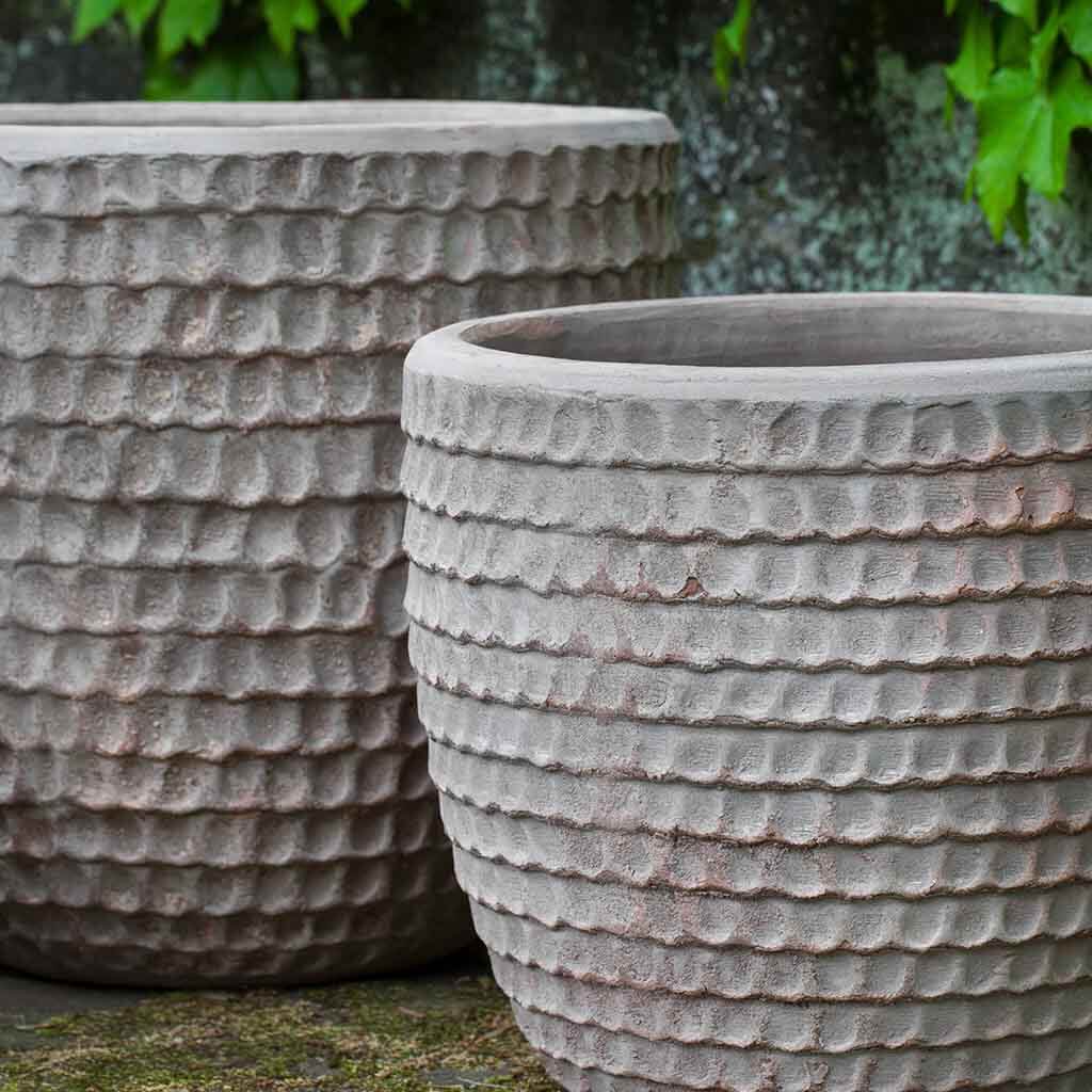Campania International Dimple Planter Set of 3 - Antico Terra Cotta Flower Pots for Indoor & Outdoor Plants | Perfect for Home Garden, Patio Decor, and Gift Giving