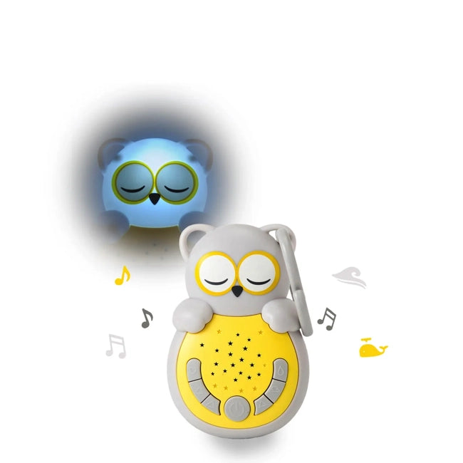 Sweet Dreams On The Go Owl - Portable Night Light & Sound Machine for Kids | Perfect for Travel, Nursery, and Bedtime Comfort